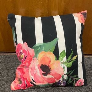 12x12 square floral decorative pillow